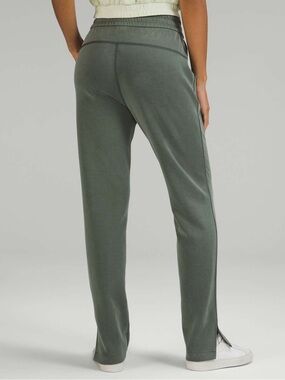 Like New! Lululemon Brushed High-Rise Split-Hem Softstreme Pants, Smoked Spruce